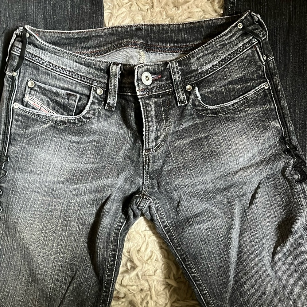 Diesel Denim dark low-rise jeans
